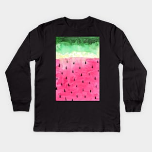 Watermelon Kids Long Sleeve T-Shirt